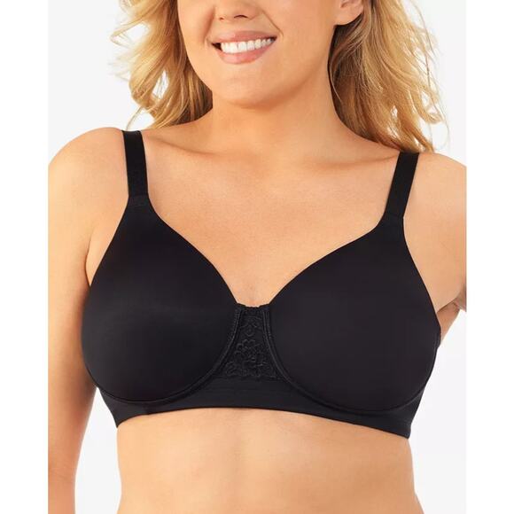 Vanity Fair Size 38D Black Full Figure Beauty Back Smoother Wireless Bra G33-9 - Picture 1 of 10